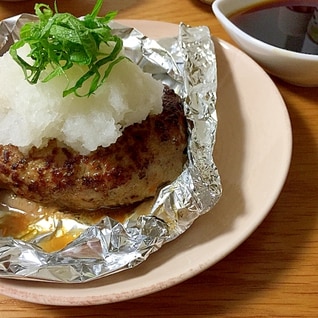 大絶賛！ハンバーグのホイル包み焼き☆和風醤油ソース